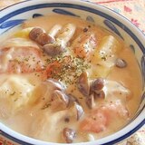 鮭ときのこの豆乳クリームシチュー♪